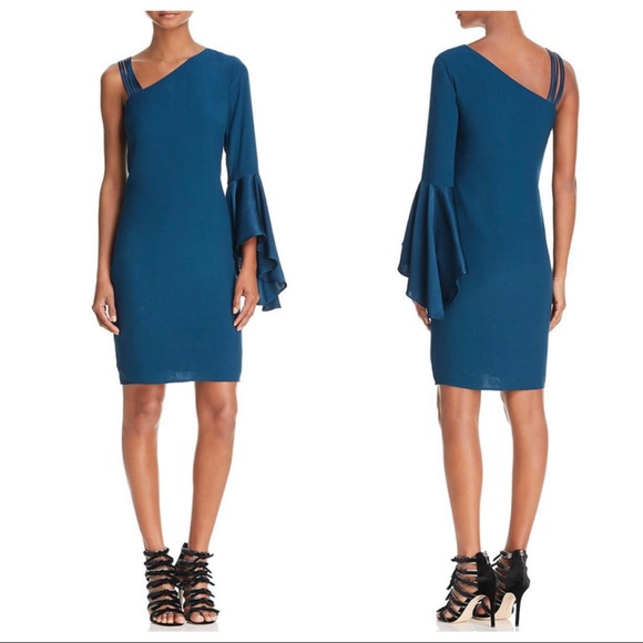 NIC+ZOE Dresses & Skirts - NIC + ZOE One Shoulder Knee-Length Cocktail Dress